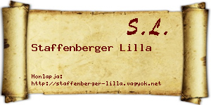 Staffenberger Lilla névjegykártya