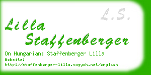 lilla staffenberger business card